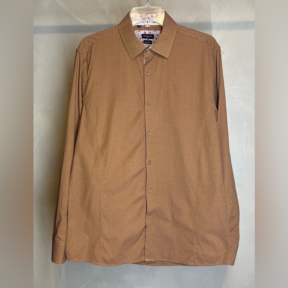 Rosso Milano Italy men’s long sleeve Modern Fit Button Up Dress shirt|Sz:L 16.5